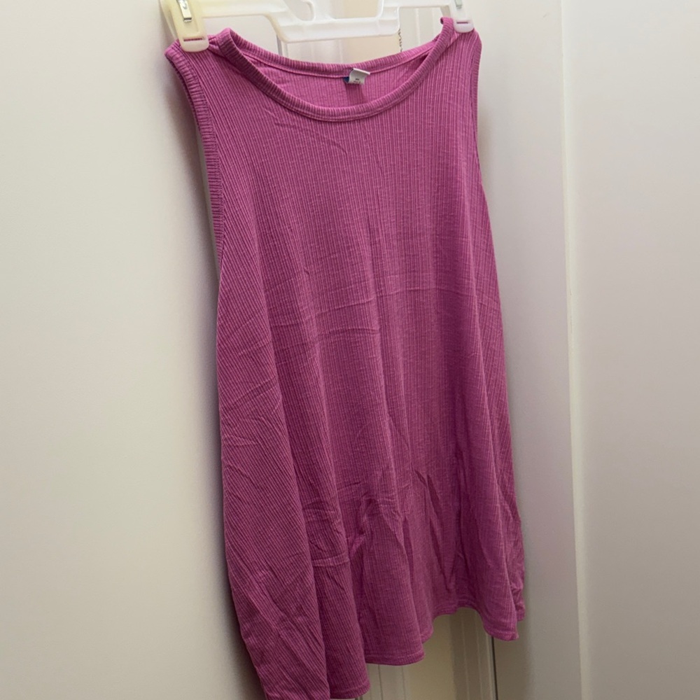 Old Navy Ribbed Pink Tank Top